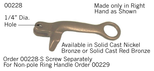 00228 - Handles,  Cam Single Hole                                     