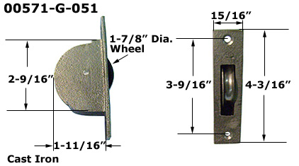 00571-G - Sash Pulley                                                 
