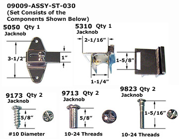 09009 - Toilet Partition Hardware Only                                