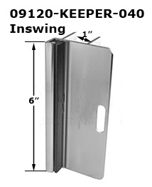 09120IN - Toilet Partition Hardware Only                              