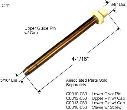 C0011 - 5/16 IN Metal Bi-Fold Guide Pins                              