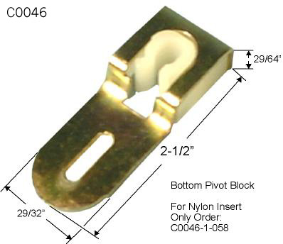 C0046 - Wood Bi-Fold Pivot Brackets                                   
