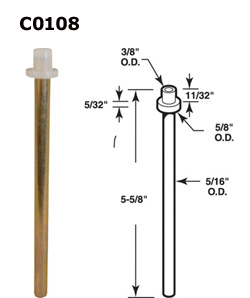 C0108 - 5/16 IN Metal Bi-Fold Guide Pins                              