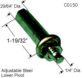 C0150 - Wood Bi-Fold Threaded Pivots                                  