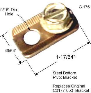 C0176 - Metal Bi-Fold Pivot Brackets                                  