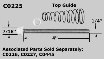 C0225 - 1/4 IN Metal Bi-Fold Guide Pins                               