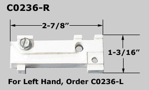 C0236 - Wood Bi-Fold Pivot Brackets                                   