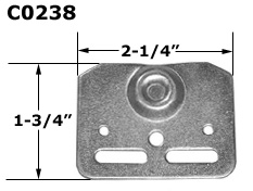 C0238 - Wood Bi-Fold Pivot Brackets                                   