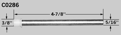C0286 - 5/16 IN Metal Bi-Fold Guide Pins                              