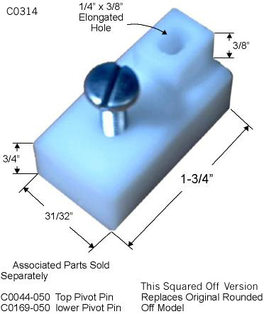 C0314 - Wood Bi-Fold Pivot Brackets                                   