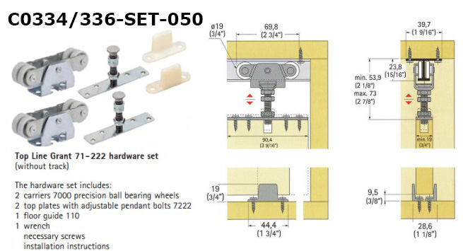 C0334-336 - Bi-Pass Hangers                                           