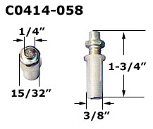 C0414 - Wood Bi-Fold Threaded Pivots                                  