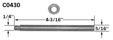 C0430 - All Metal Bi-Fold Pivot Pins                                  