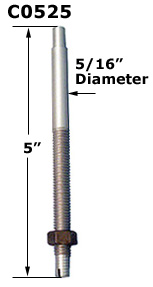 C0525 - 5/16 IN Metal Bi-Fold Threaded Pivot Pin                      