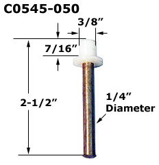 C0545 - 5/16 IN Metal Bi-Fold Guide Pins                              