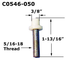 C0546 - 5/16 IN Metal Bi-Fold Threaded Pivot Pin                      