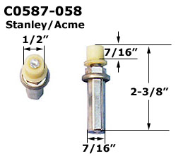 C0587 - Wood Bi-Fold Threaded Pivots                                  