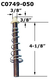 C0749 - 3/8  Metal Bi-Fold Guide Pins                                 