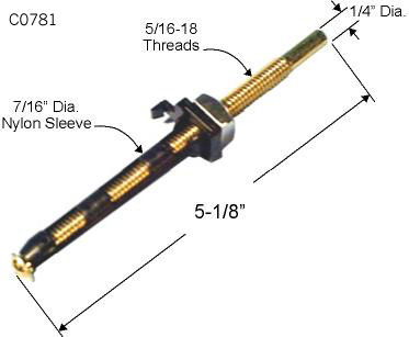 C0781 - Wood Bi-Fold Threaded Pivots                                  