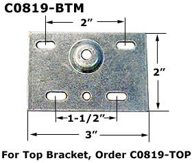 C0819-BTM - Metal Bi-Fold Pivot Brackets                              