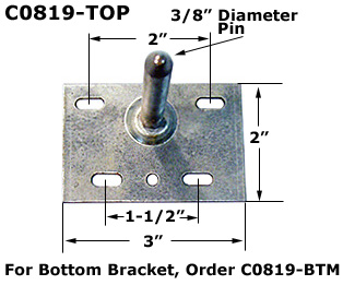 C0819-TOP - Metal Bi-Fold Pivot Brackets                              