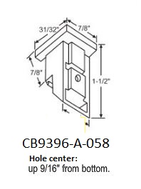 CB9396 - Sash Guide                                                   