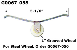 G0067 - Patio Screen Door Rollers & Guides                            