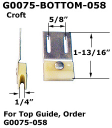 G0075-Bottom - Screen Door Guides                                     