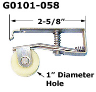 G0101 - Patio Screen Door Rollers & Guides                            