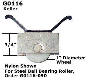 G0116 - Patio Screen Door Rollers & Guides                            