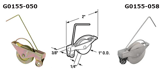 G0155 - Patio Screen Door Rollers & Guides                            