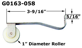 G0163 - Patio Screen Door Rollers & Guides                            