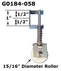 G0184 - Patio Screen Door Rollers & Guides                            