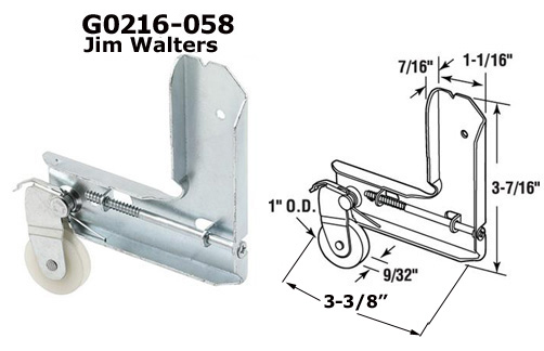 G0216058 - Patio Screen Door Rollers & Guides                         