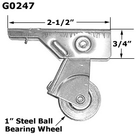 G0247 - Patio Screen Door Rollers & Guides                            