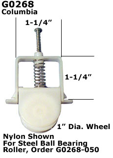 G0268 - Patio Screen Door Rollers & Guides                            