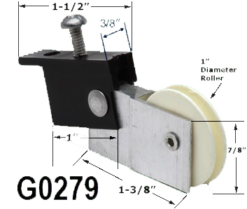 Screen door roller assembly                                           