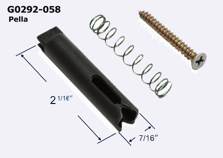 G0292 - Patio Screen Door Rollers & Guides                            