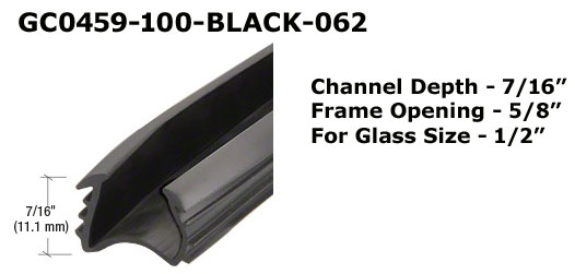 GC0459 - Glazing Channel, Glazing Bead                                