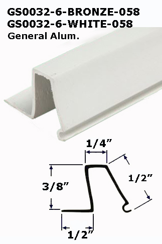 GS0032 - Glazing Channel, Glazing Bead                                