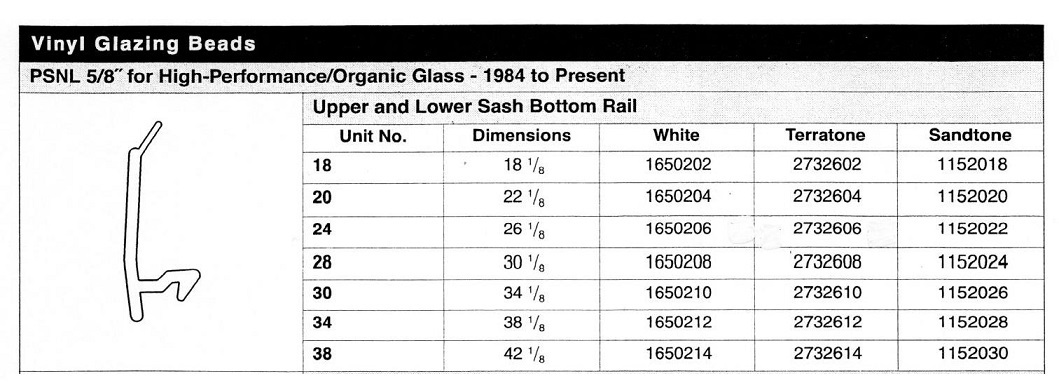 GS0180 - Glazing Bead                                                 