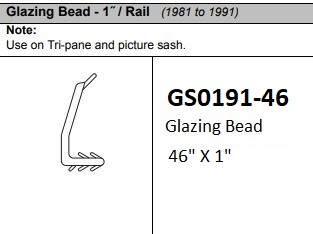 GS0191-46 Glazing Bead                                                