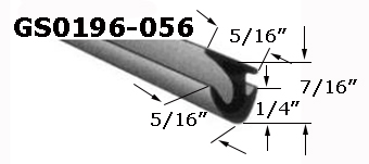 GS0196 - Glazing Channel, Glazing Bead                                