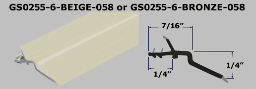 GS0255 - Glazing Channel, Glazing Bead                                