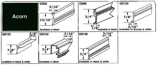 Acorn Glazing Spline                                                  