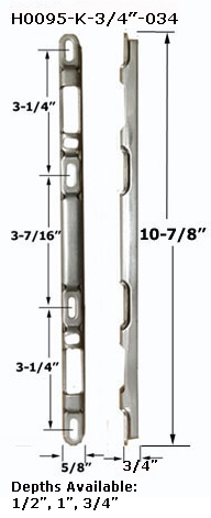 H0095K.75 - Patio Glass Door Locks & Accessories, Keepers             