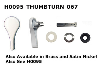 H0095-THUMB TURN - Patio Glass Door Locks & Accessories               