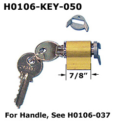 H0106-KEY - Patio Glass Door Handles (Internal Latch)                 