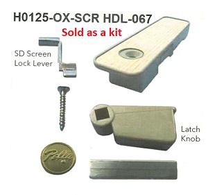 H0125-OX - Patio Screen Door Handles & Pulls, Pella                   