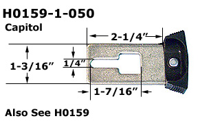 H0159-1 - Patio Glass Door Locks & Accessories                        